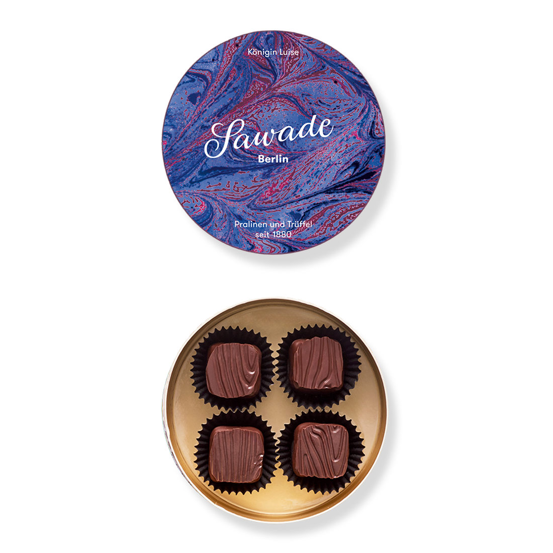 Runddose Königin Luise Praline Königin Luise Pralinenschachtel