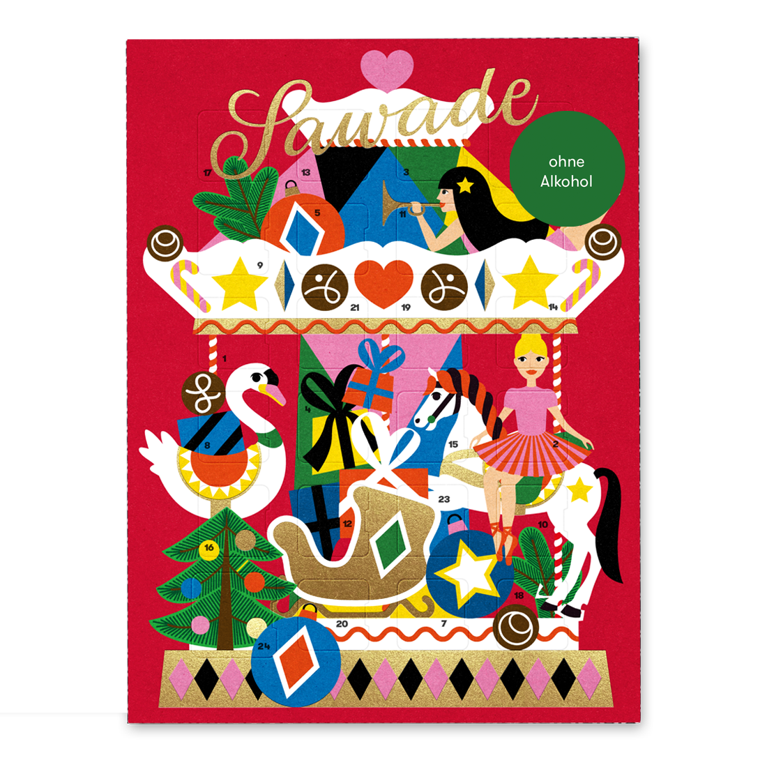 Adventskalender alkoholfrei »Karussell«